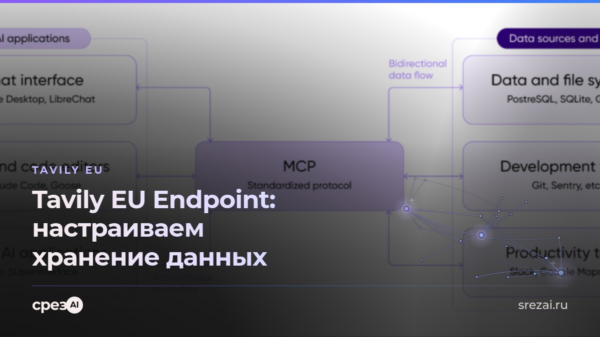 Схема архитектуры данных в ЕС для ИИ-агентов